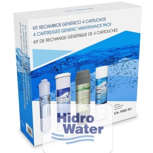 PACK 4 CARTUCHOS FILTROS OSMOSIS INVERSA